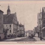 NRW - Gütersloh Königstraße m. Amtsgericht sw-AK gelaufen/Feldpost 1917
