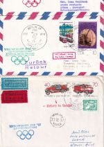 DDR - Interflug (DDR) Sonderflüge "Vorolympisches Jahr" 3 Briefe 1987