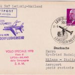 DDR - Interflug (DDR) Messe-Sonderflug Leipzig Mailand 1971