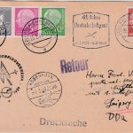 BRD - Interflug Leipziger Messeluftpost Zuleitungspost Leipzig Kopenhagen 1959