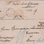 DR - Hannover 26/1 IV Coeln a. Rhein Bahnpost-L3 unfrank. Brief n. Buer 1887