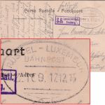 LP Belgien - Brüssel Luxemburg Bahnpost Z.169 Feldpostkarte AK Ciney 1915