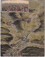 Bayern - Biessenhofen Füssen Bahnlinie farb. AK/Vogelperspektive gelaufen 1922
