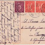 Bayern - Biessenhofen Füssen Bahnlinie farb. AK/Vogelperspektive gelaufen 1922