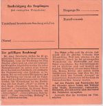 BRD - 90+20 Pfg. Posthorn/Heuss Paketkarte Erlenbach - Flöha 1954