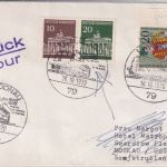 BRD/Postkrieg - 10+20 Pfg. Brandenburger Tor u.a. Lupo-Brief i.d. UdSSR Ulm 1970