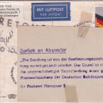 BRD/Postkrieg - 80 Pfg. Heimatvertriebene Lupo-Karte n. POLEN Frankenthal 1987