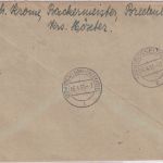 Bizone - Vinsebeck ü. Steinheim (Westf) Poststelle I Einschreibebrief 1951