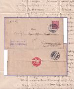 DR - 10 Pfg. Frei d. Ablösung Nr.21 Dienstbrief Minden - Schwarzenmoor 1903