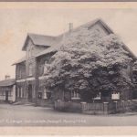 NRW - Loh-Lahde Gasthof Lange sw-AK gelaufen 1952