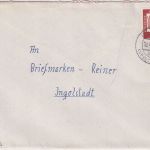 BRD - (21a) Rahden ü. Lübbecke Poststelle I Brief n. Ingolstadt 1962
