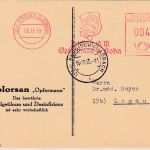 BRD - Bergisch-Gladbach 1953 4 Pfg. AFS "Opfermann & Sohn" Drucksache