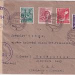 All.Bes. - 60 Pfg. Arbeiter u.a. Zensurbrief i.d. CSSR Herzogenrath Budweis 1947