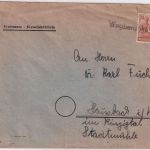 All.Bes. - Wegberg Kr. Erkelenz Ortsnotstempel Typ "f" L1 Brief n. Hausbach