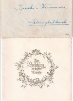 BRD - Kleingladbach ü. Erkelenz Poststelle I Ortsdrucksache/Verlobungskarte 1957