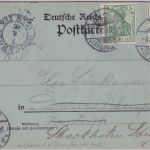 DR - 5 Pfg. Germania Karte Bad Oeynhausen - Düren Weiterleitung SCHWEDEN 1903