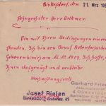 BRD - (22c) Birkesdorf ü. Düren Poststelle I Karte n. Stuttgart 1953