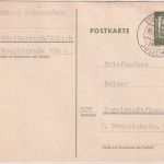 BRD - Stetternich ü. Jülich Poststelle I Ganzsache n. Ingolstadt 1962