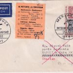 BRD - Merzbrück Int. Flugtag SST Luftpostbrief n. ITALIEN 1968 Retourzettel