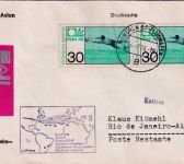 BRD - 2x30 Pfg. Fussball-WM LH-Erstflug Etappe München - Rio de Janeiro 1974