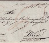 Österreich - Krems 1830 portofr. Dienstbrief Krumau - Wien - mit Inhalt