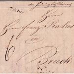 Österreich - Staynach L1 Portobrief Irdning - Bruck 1839 - ohne Inhalt