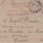 Frankreich - Paris 1915 Kriegsgefangenenkarte in Lager Münster - Lagerzensur
