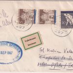 BRD/Postkrieg - 20 Pfg. Vertreibung u.a. Brief Emden - Oßla/DDR 1967