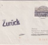 BRD/Postkrieg - 80 Pfg. Reichstag ex Block Brief Waltrop - Bitterfeld/DDR 1986