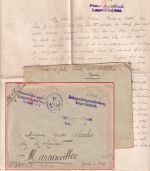 Bayern - Lager Lechfeld Kriegsgefangenenbrief n. FRANKREICH 1918 Lagerzensur