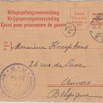 Niederlande - Amersfoort 1917 Kriegsgefangenenkarte ins bes. BELGIEN (Antwerpen)