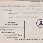 England - POW-Camp Kriegsgefangenenkarte 15.8.43 n. Calau