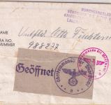 England - POW-Durchgangslager Kriegsgefangenenbrief n. Kirchdornberg 1944