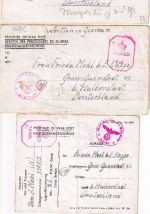 England - POW-Camp 21/182 3 Kriegsgefangenenbrief 12.9.44/16.2.45