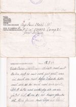 England - POW-Camp 21/182 3 Kriegsgefangenenbrief 12.9.44/16.2.45