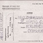 England - Kriegsgefangenenkarte/Kurzmitteilung n. Leipzig 5.11.44/4.4.45