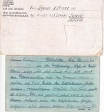 USA/England - Kriegsgefangenenkarte/-brief n. Meisenheim 26.11.44/27.12.46