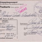 DR - STALAG IIIB (Fürstenberg) Kriegsgefangenenkarte n. FRANKREICH 1941