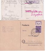 Ingolstadt - Landpoststellen Sammlung (9 versch. Belege) aus 1937/1958