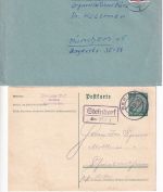 Ingolstadt - Landpoststellen Sammlung (9 versch. Belege) aus 1937/1958