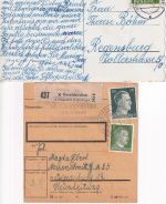 Mühldorf - Landpoststellen Sammlung (11 versch. Belege) aus 1932/1958