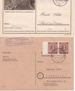 Mühldorf - Landpoststellen Sammlung (11 versch. Belege) aus 1932/1958