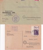 Kelheim - Landpoststellen Sammlung (10 versch. Belege) ex 1943/1962