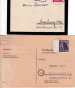 Kelheim - Landpoststellen Sammlung (10 versch. Belege) ex 1943/1962