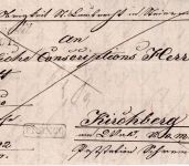 Österreich - Unzmarkt 9. OCT L2 Francobrief St. Lambrecht - Kirchberg a.W. 1841