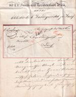 Österreich/Bayern - Wien 10. OCT L2 Frankobrief (1f12x CM !) "OBC" n. Lauf 1842