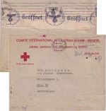 Schweiz - Genf 1940 Int. Rotes Kreuz Vordruckkuvert n. Wien - OKW-Zensur