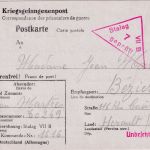 DR - Stalag VIIB (Memmingen) Kriegsgefangenenkarte n. BELGIEN (Beziers) 1940