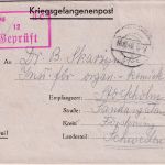 DR - Oflag IIC (Woldenberg) Kriegsgefangenenbrief n. SCHWEDEN 1940