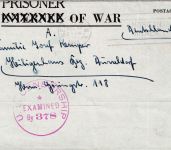 USA - POW-Camp Fort Leonhard Wood Missouri Kriegsgefangenenbrief 1943